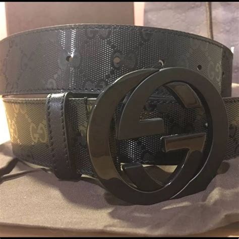 all balck gucci belt|real all black Gucci belt.